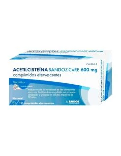 Acetilcisteina Sandoz Care 600mg 10 Comprimidos Efervescentes