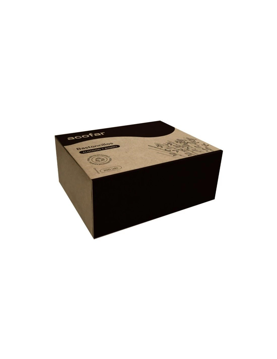 Acofar Bastoncillos De Algodón Y Bambú 200 Unidades 3 Acofar Bastoncillos De Algodón Y Bambú 200 Unidades