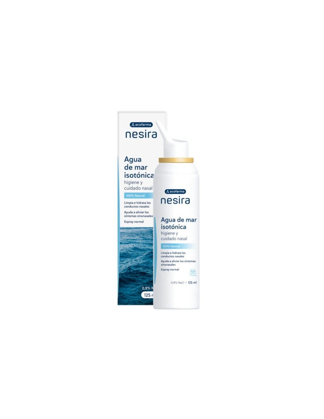 Acofarma Nesira Agua De Mar Isotónica Adultos 125ml 3 Acofarma Nesira Agua De Mar Isotónica Adultos 125ml