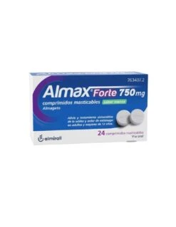 Almax Forte 750mg 24 Comprimidos Masticables Menta