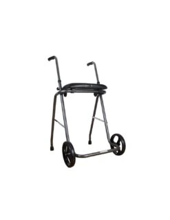 Andador Plegable Asiento Ruedas Regulable 75-95cm