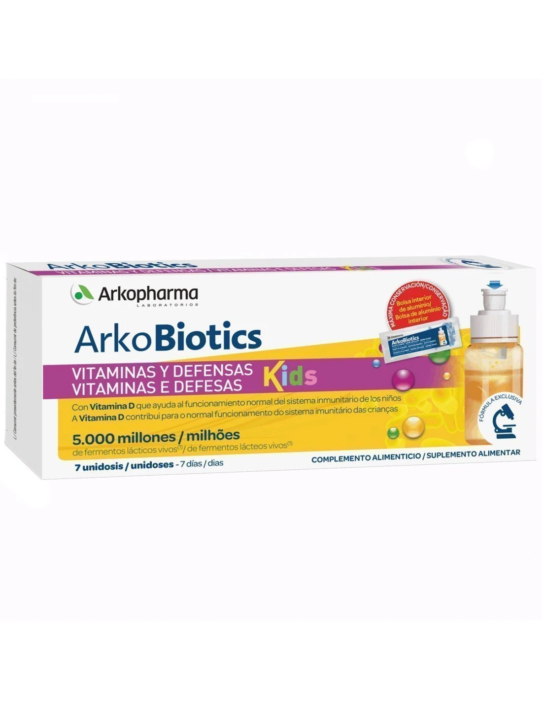 ArkoBiotics Vitaminas Y Defensas Niños 7 Dosis 3 ArkoBiotics Vitaminas Y Defensas Niños 7 Dosis