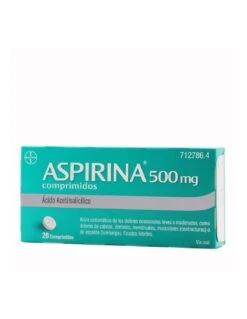 Aspirina 500mg 20 Comprimidos