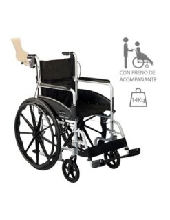 Ayudas Dinámicas Silla De Ruedas Aluminio Mini Transfer 2 Autopropulsable