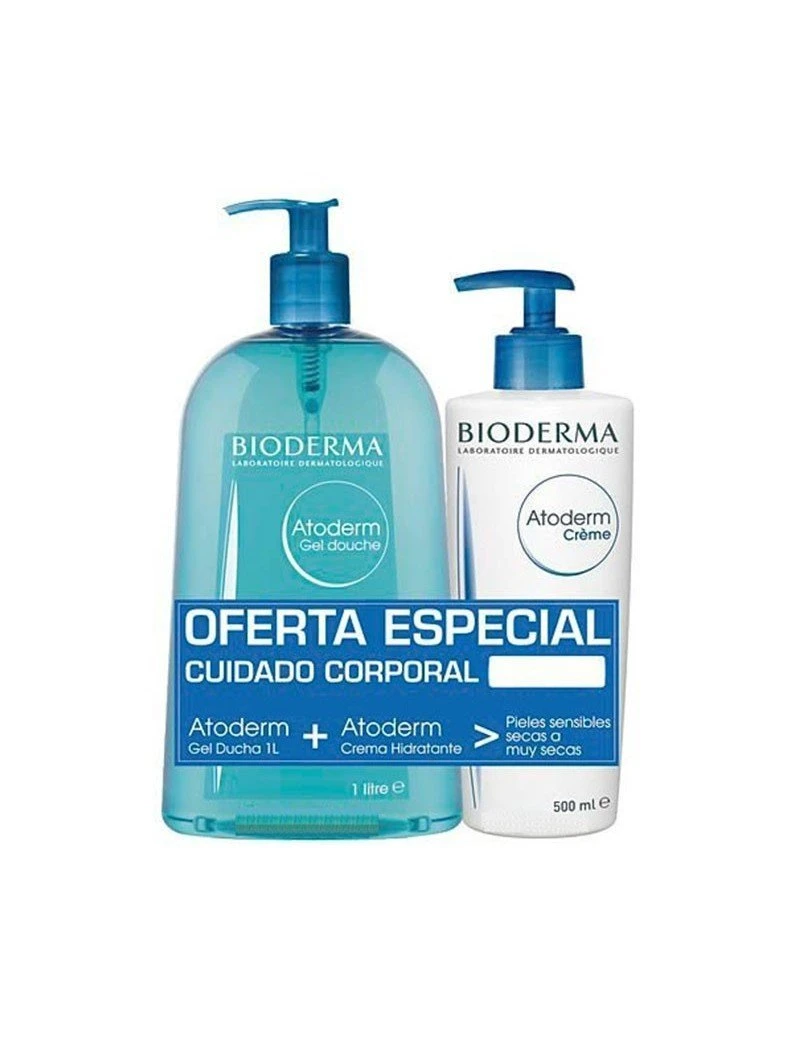 Bioderma Pack Atoderm Gel Ducha 1L + Atoderm Crema 500ml 3 Bioderma Pack Atoderm Gel Ducha 1L + Atoderm Crema 500ml