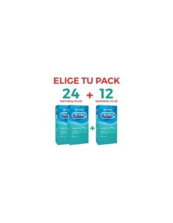 Durex Pack 12+12 Preservativos Natural Plus + 12 A ELEGIR