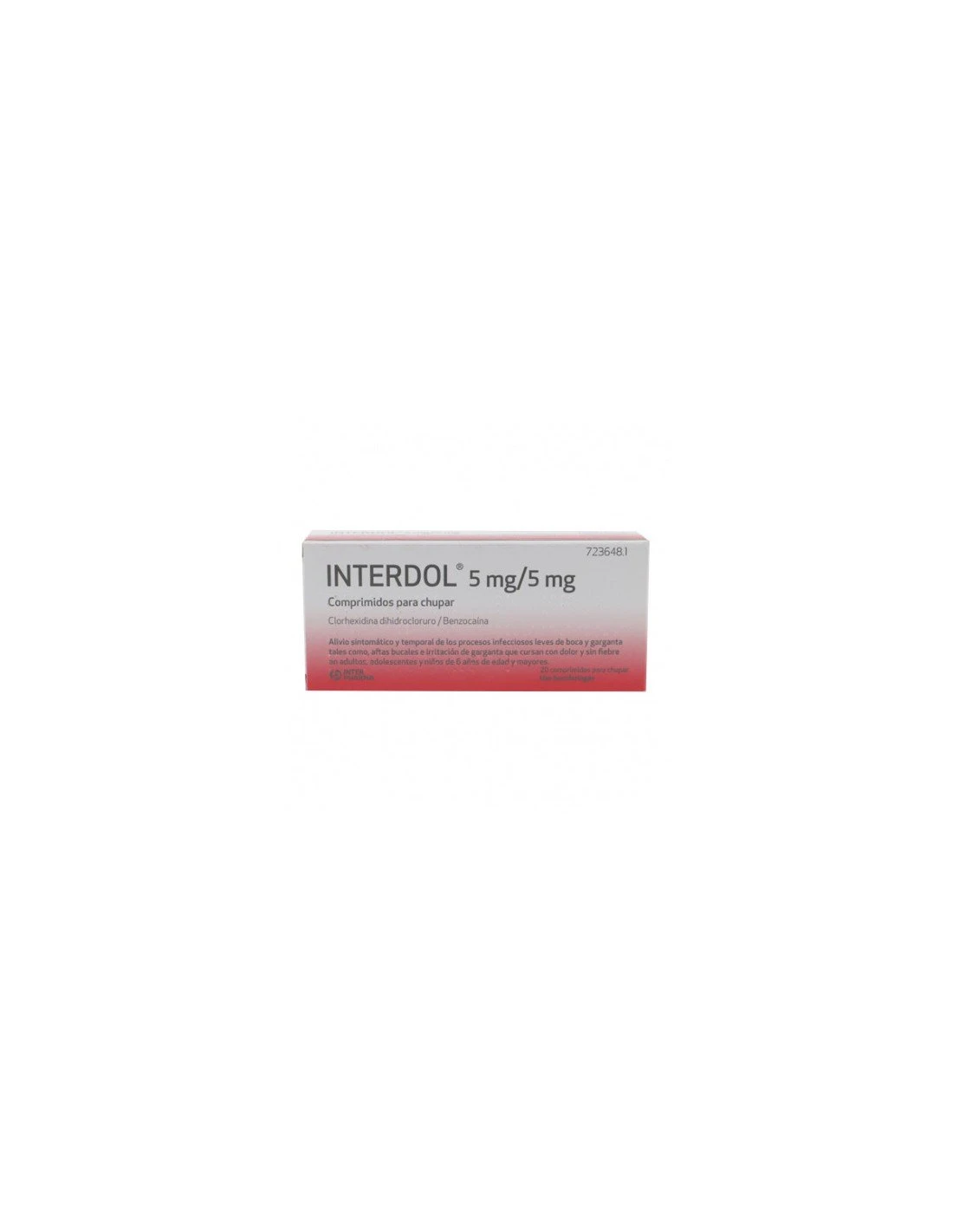 Interdol 5mg/5mg 20 Comprimidos Para Chupar 3 Interdol 5mg/5mg 20 Comprimidos Para Chupar