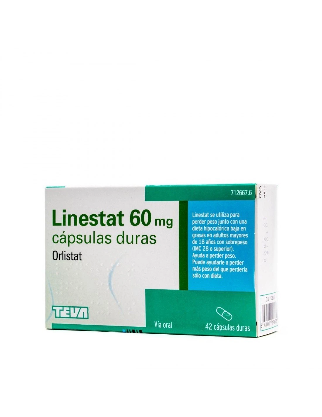 Linestat 60mg 42 Cápsulas 3 Linestat 60mg 42 Cápsulas