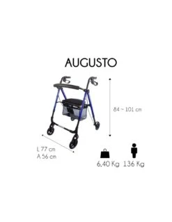 Mobiclinic Augusto Andador Top Aluminio Plegable Asiento Con Respaldo Frenos Ruedas 16 Mobiclinic Augusto Andador Top Aluminio Plegable Asiento Con Respaldo Frenos Ruedas -Skin Ceuticals Tienda mobiclinic augusto andado 3