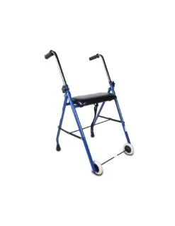 Mobiclinic Emérita Andador Pleglabe Asiento 2 Ruedas Azul