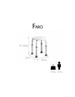 Mobiclinic Faro Taburete Baño Regulable Blanco -Skin Ceuticals Tienda mobiclinic faro taburete bano regulable blanco 1