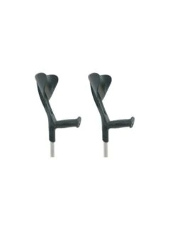 Muletas Evolution Alumino Negras 2 Unidades