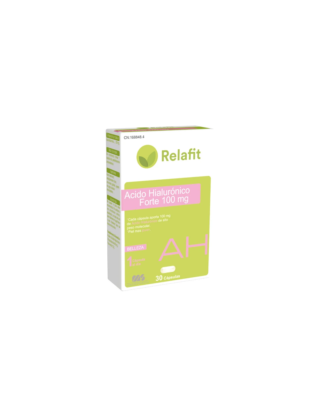 Relafit Ácido Hialurónico Forte 100mg 30 Cápsulas 3 Relafit Ácido Hialurónico Forte 100mg 30 Cápsulas