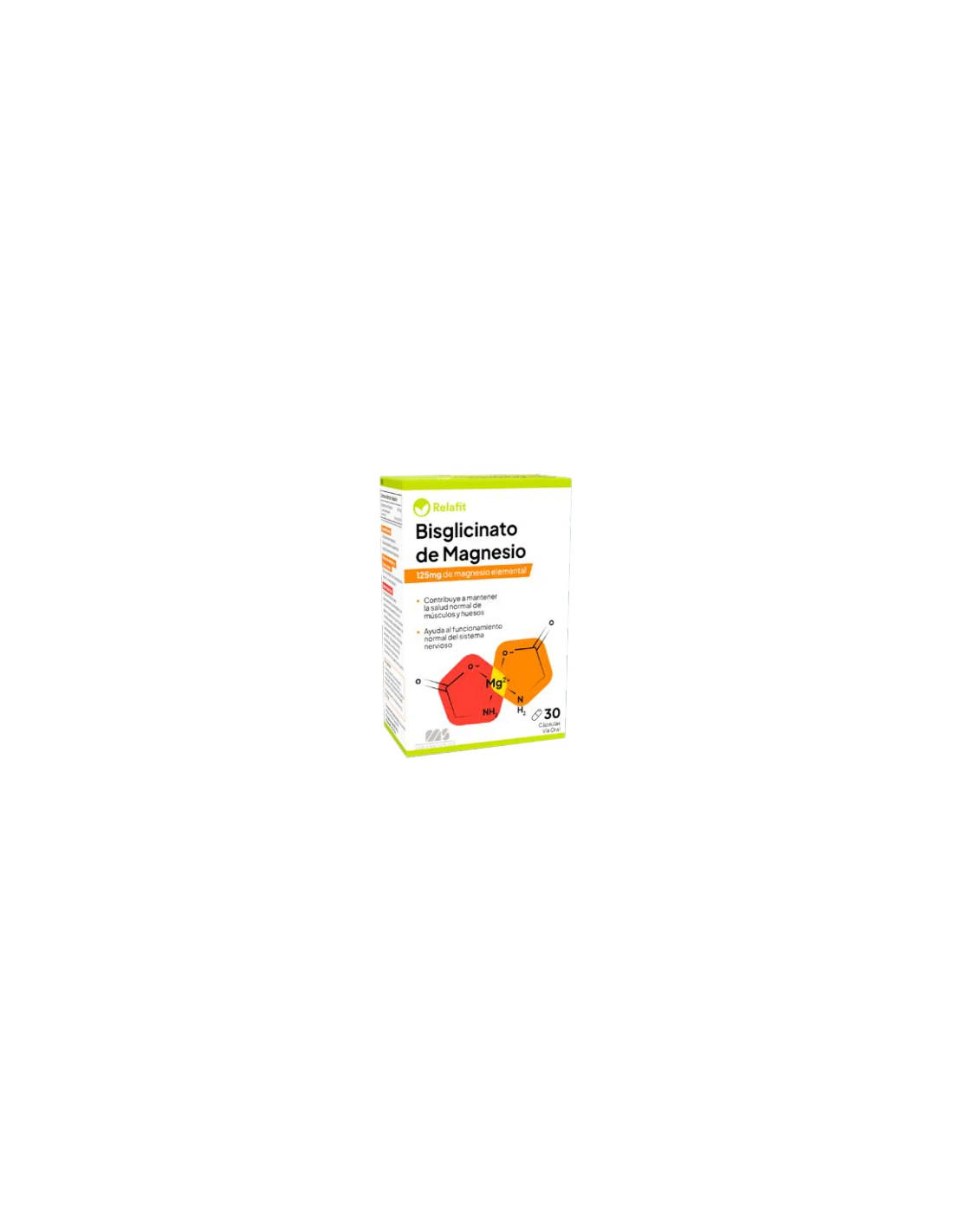 Relafit Bisglicinato De Magnesio 30 Cápsulas 3 Relafit Bisglicinato De Magnesio 30 Cápsulas