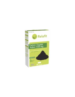 Relafit Carbón Vegetal Activo Forte 1.000mg 60 Cápsulas
