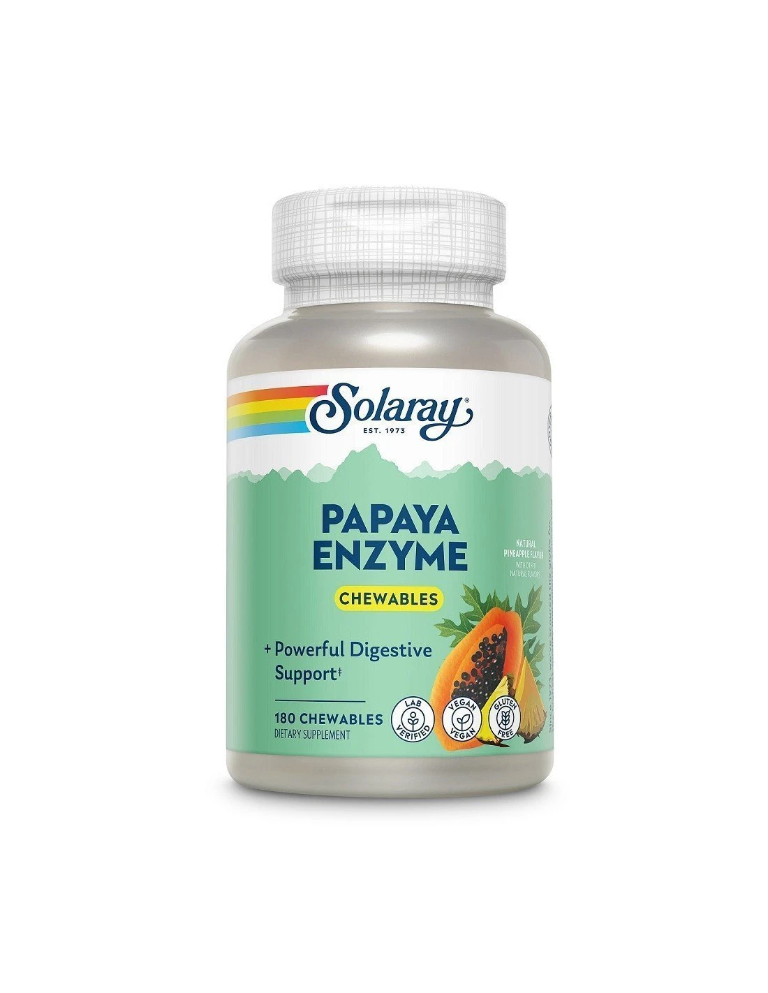 Solaray Papaya Enzime 90 Comprimidos Masticables 3 Solaray Papaya Enzime 90 Comprimidos Masticables