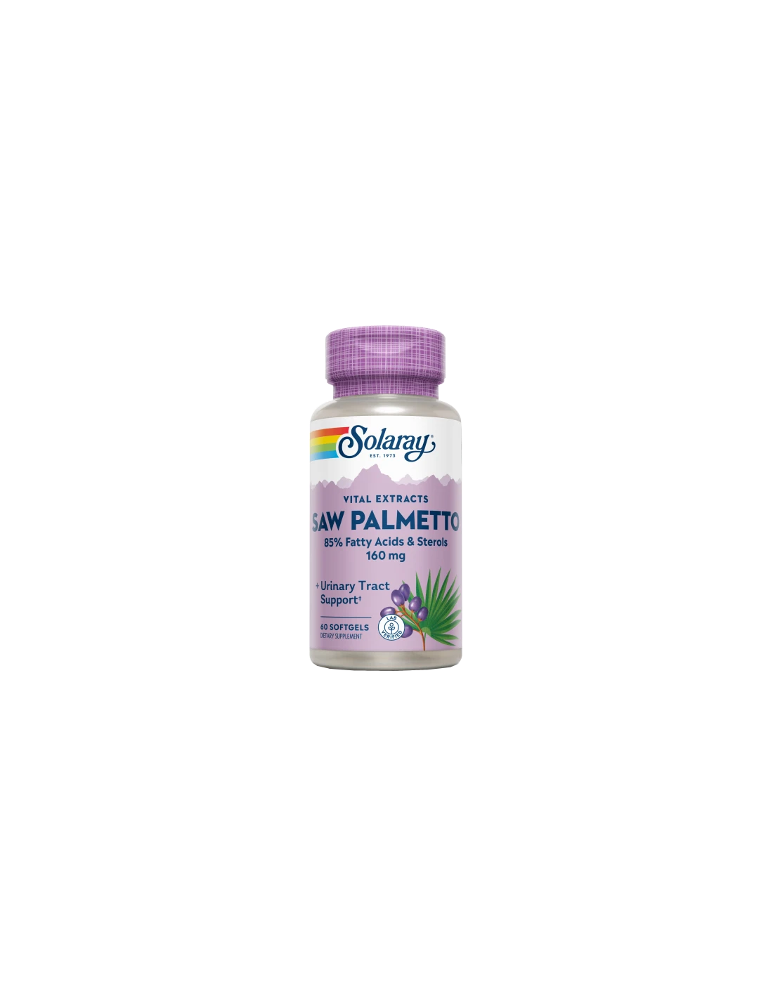 Solaray Saw Palmetto (Sabal) 60 Perlas 3 Solaray Saw Palmetto (Sabal) 60 Perlas