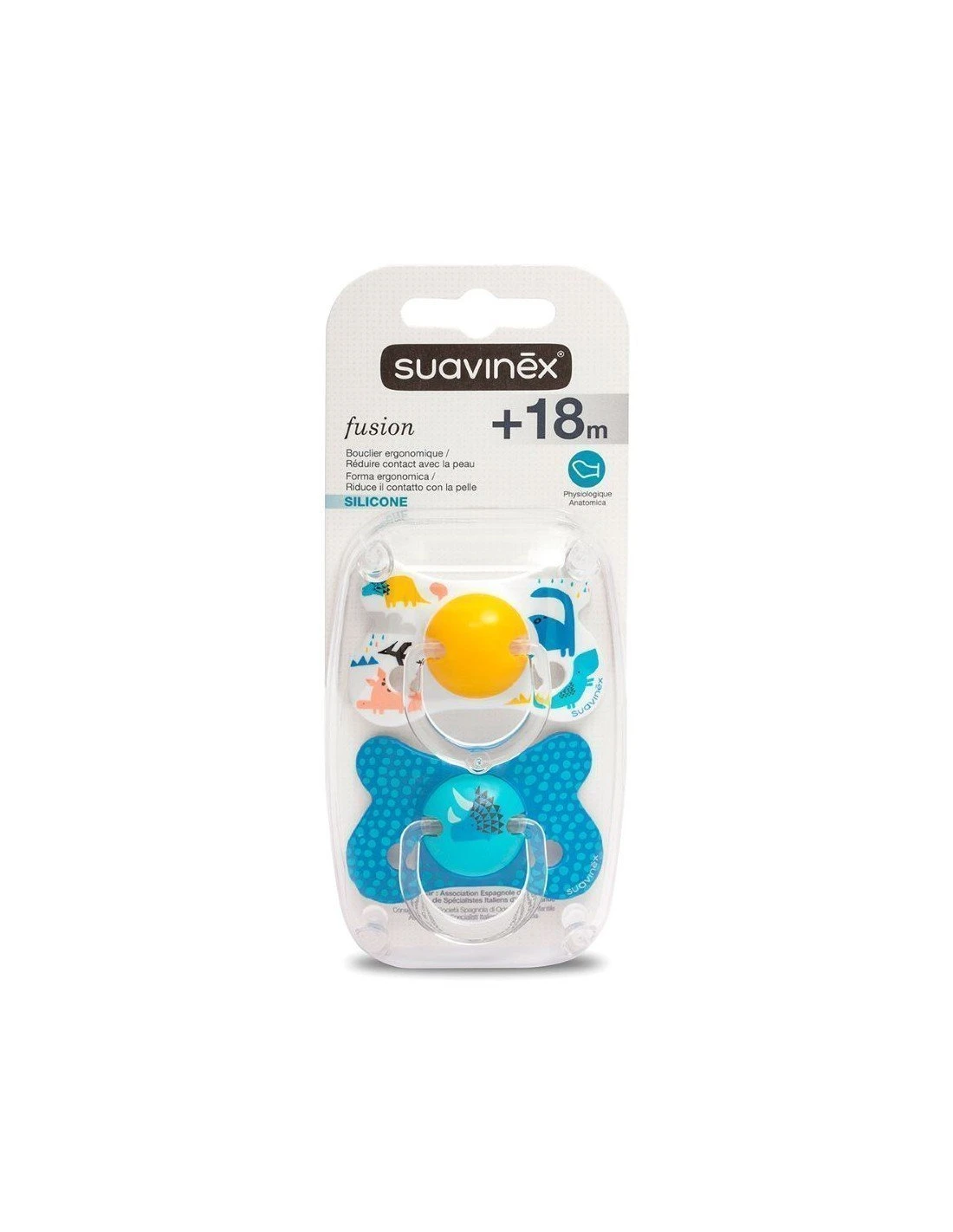 Suavinex Chupete Fusión Tetina Anatómica Silicona +18 Meses 2 Unidades 3 Suavinex Chupete Fusión Tetina Anatómica Silicona +18 Meses 2 Unidades