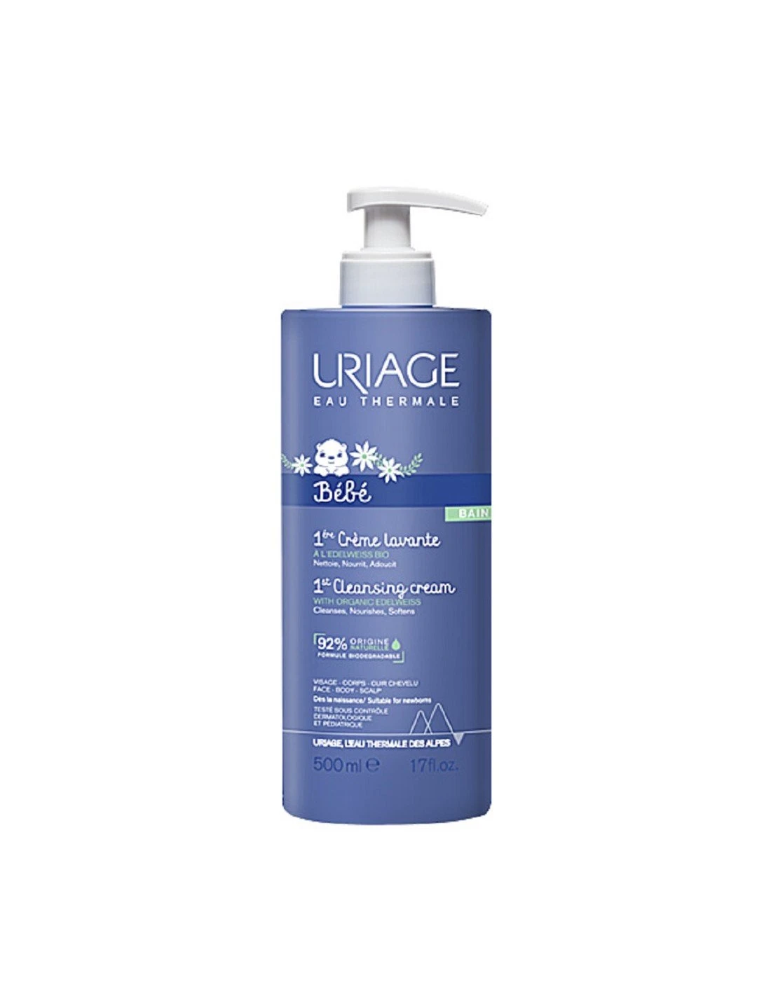 Uriage Bebé Crema Lavante 500ml 3 Uriage Bebé Crema Lavante 500ml