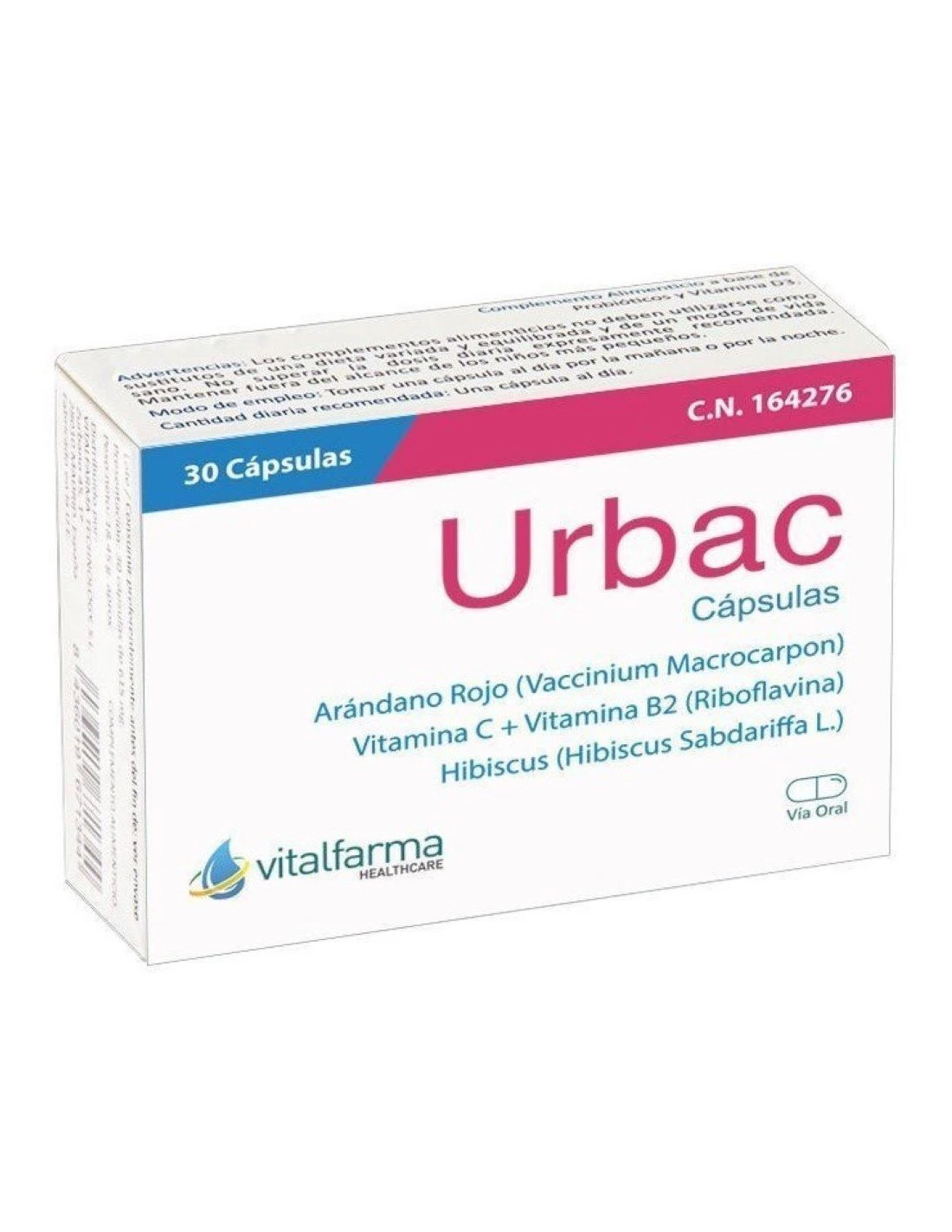 Vitalfarma Urbac 30 Cápsulas 3 Vitalfarma Urbac 30 Cápsulas